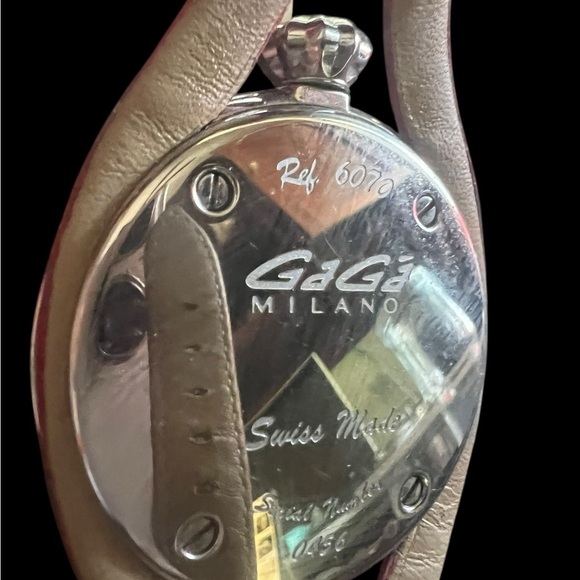 GaGa Milano Pink Leather Strap Watch main image 7